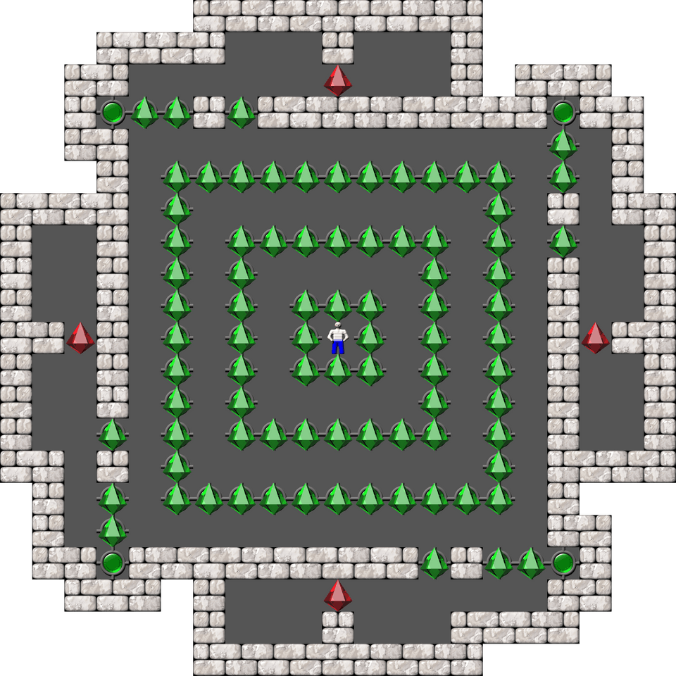 Sokoban Sasquatch 06 Arranged level 28